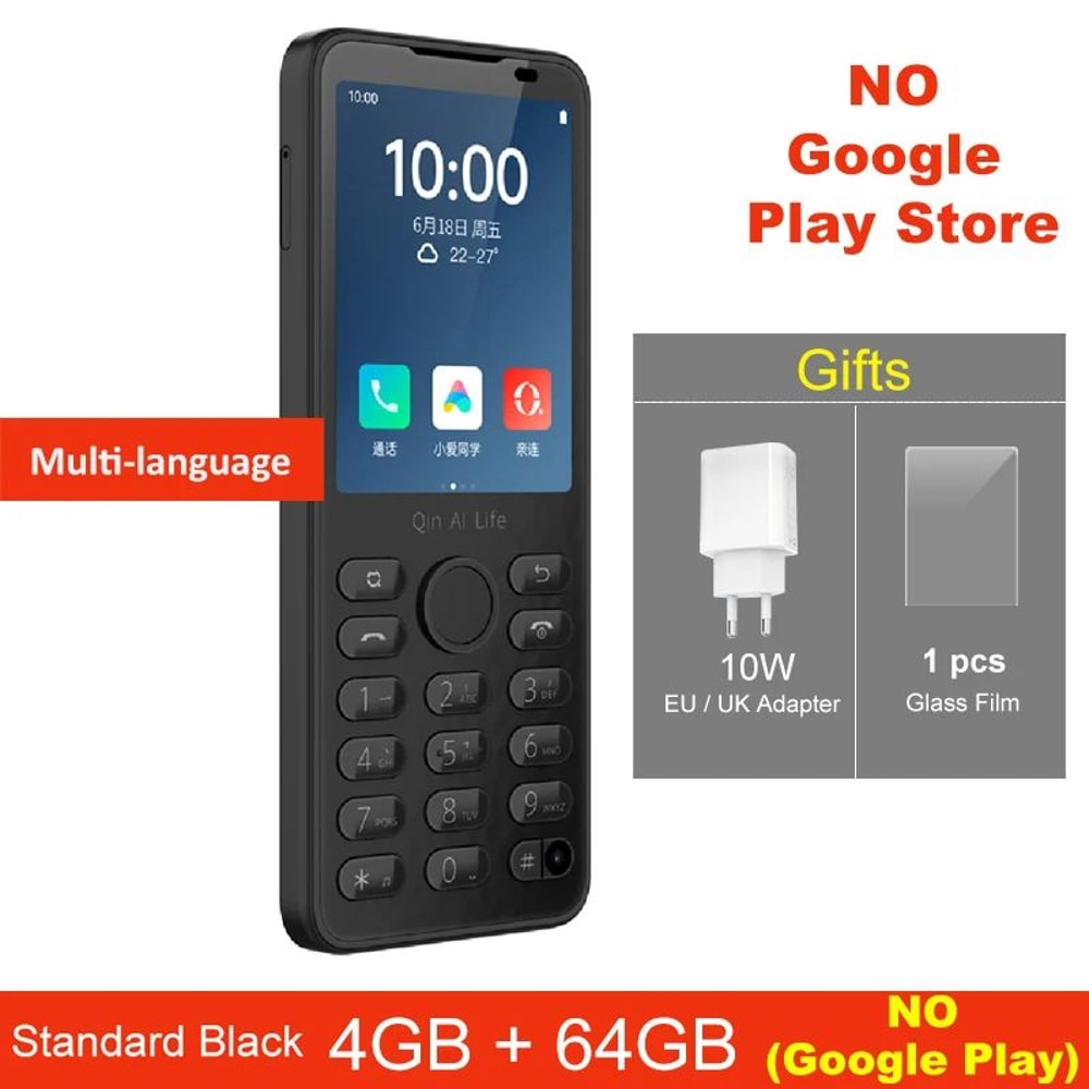 Qin F21 Pro Compact Android Keypad Phone 28 Touchscreen 4G Unlocked 0