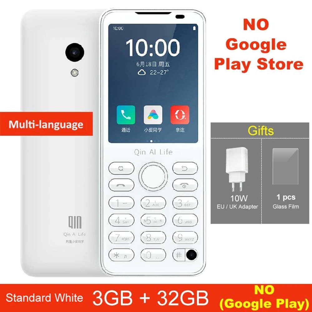 Qin F21 Pro Compact Android Keypad Phone 28 Touchscreen 4G Unlocked 5