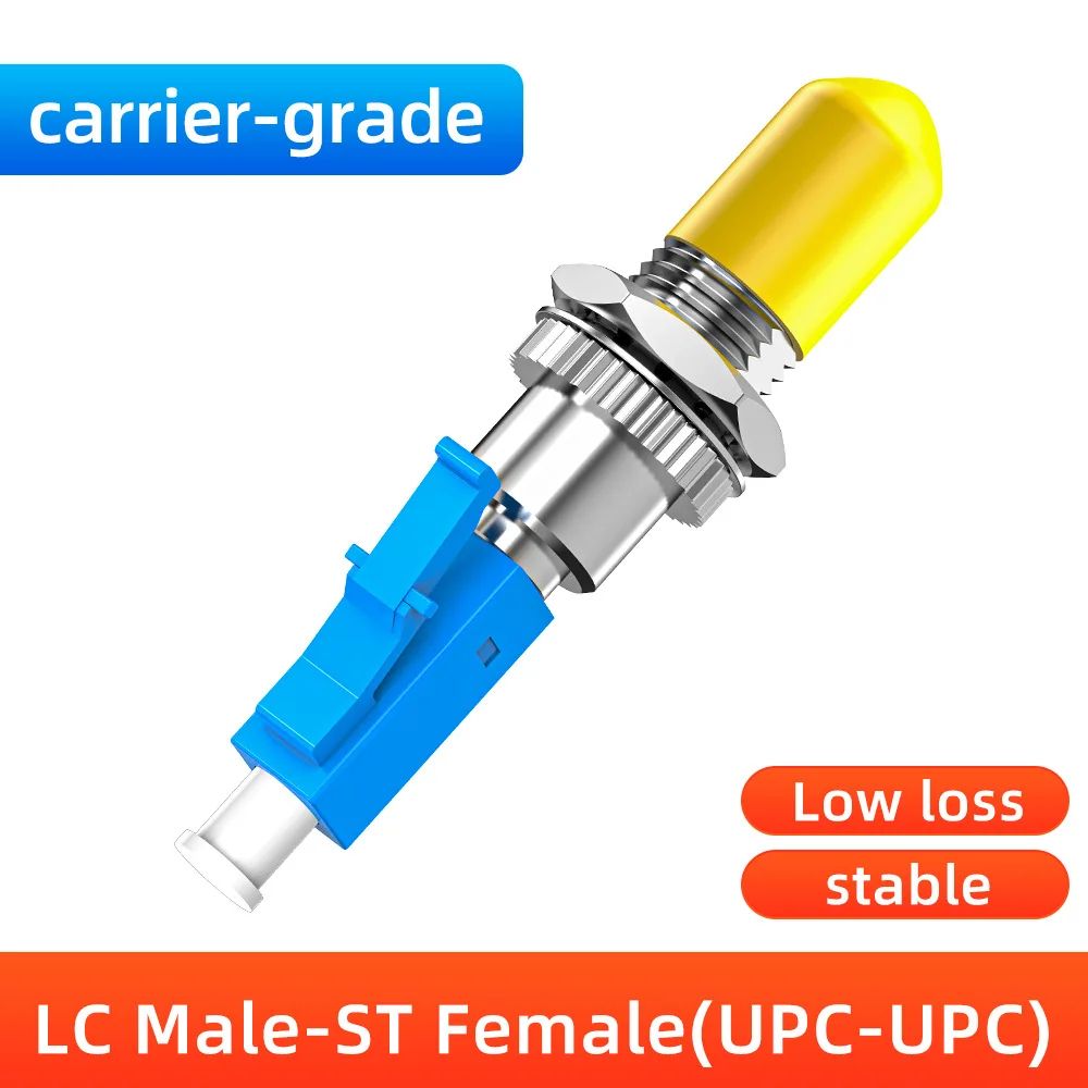 Premium Hybrid Fiber Optic Adapter FCSCSTLC MaletoFemale FTTH Singlemode Connector 10