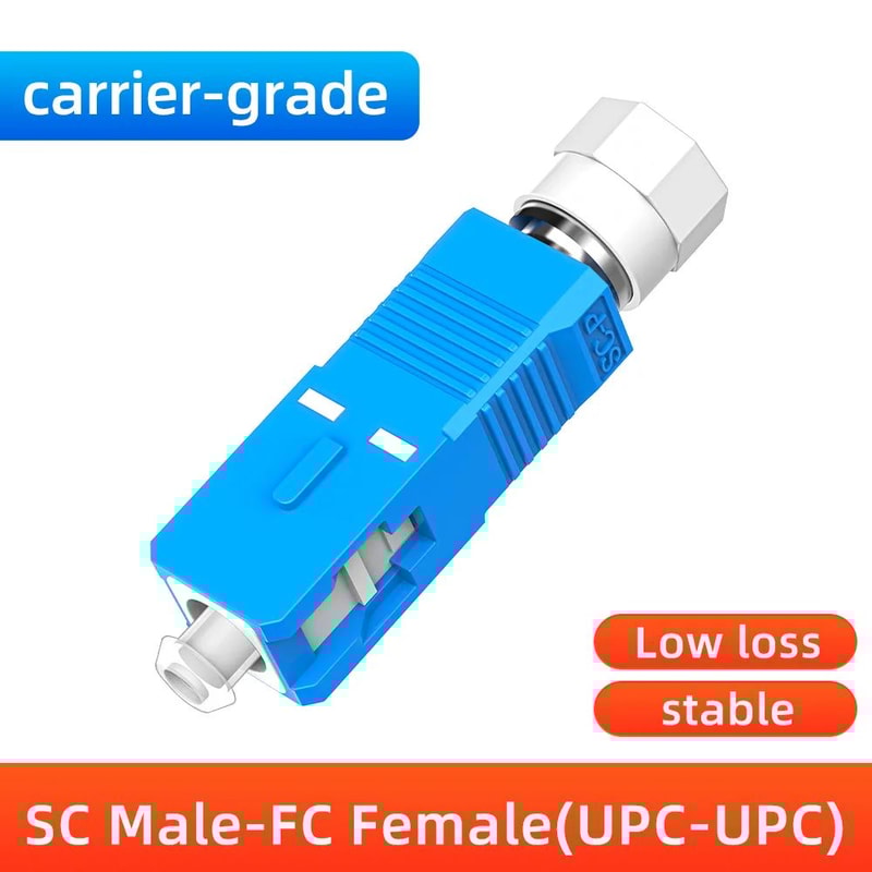 Premium Hybrid Fiber Optic Adapter FCSCSTLC MaletoFemale FTTH Singlemode Connector 11