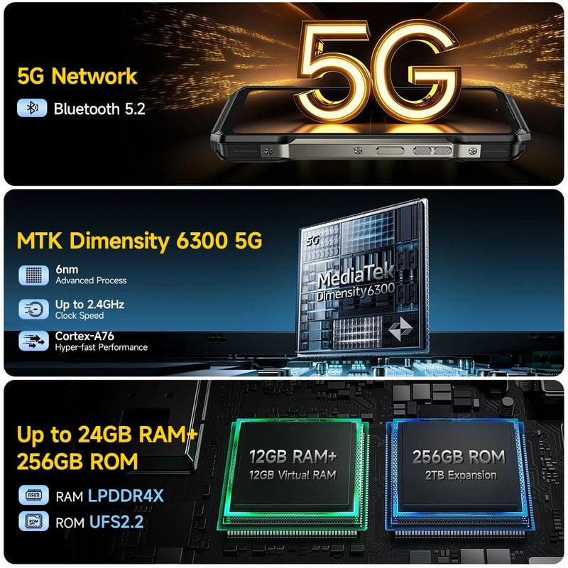 Ulefone Armor 27T Pro 5G LongLife Rugged Smartphone With Thermal Night Vision 4