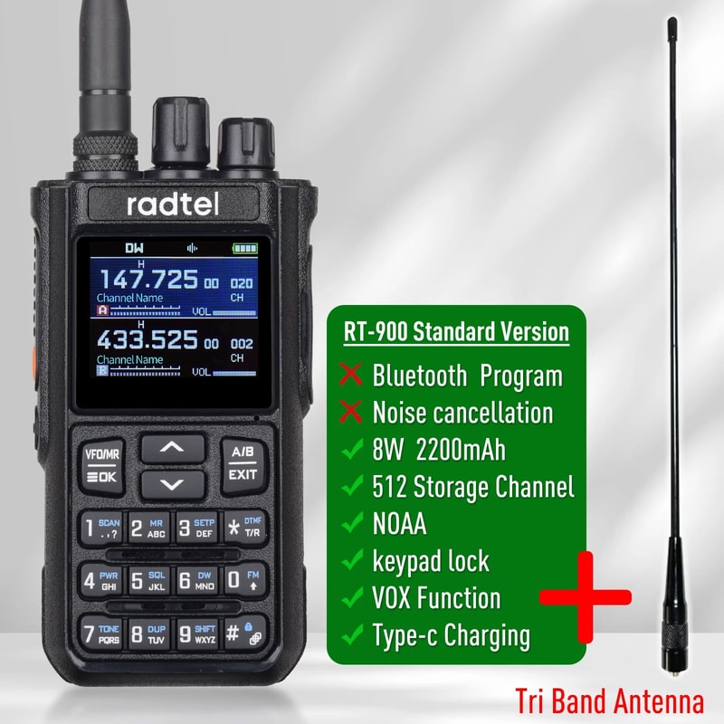 Radtel RT900 MultiBand Full Band Ham Radio Handheld Two Way Radio With 256 Channels 17