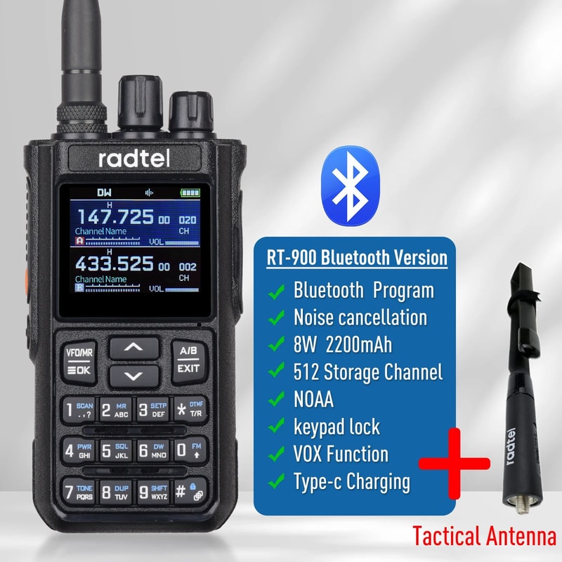 Radtel RT900 MultiBand Full Band Ham Radio Handheld Two Way Radio With 256 Channels 11