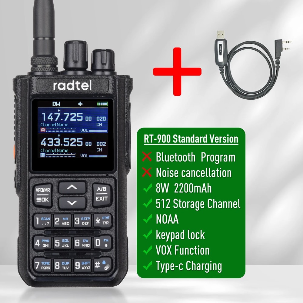 Radtel RT900 MultiBand Full Band Ham Radio Handheld Two Way Radio With 256 Channels 14