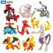 Takara Tomy Pokemon Mini Figures 413cm Pikachu Mewtwo Friends PVC Collectibles 0
