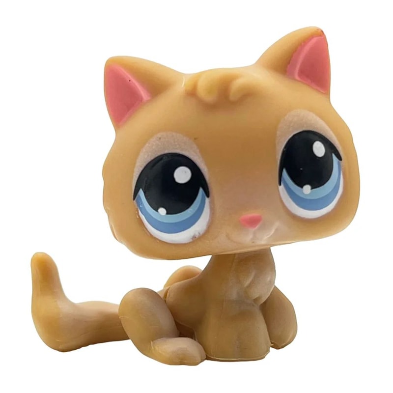 Mini LPS Bobblehead Figure ShortHair Kitten Collectible Mini Pet Toy 1