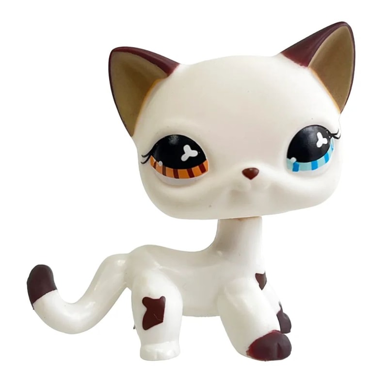 Mini LPS Bobblehead Figure ShortHair Kitten Collectible Mini Pet Toy 11