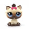 Mini LPS Bobblehead Figure ShortHair Kitten Collectible Mini Pet Toy 14