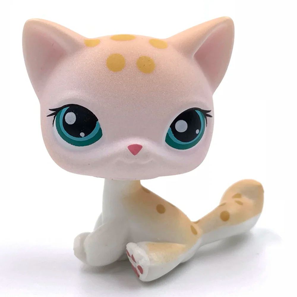Mini LPS Bobblehead Figure ShortHair Kitten Collectible Mini Pet Toy 2