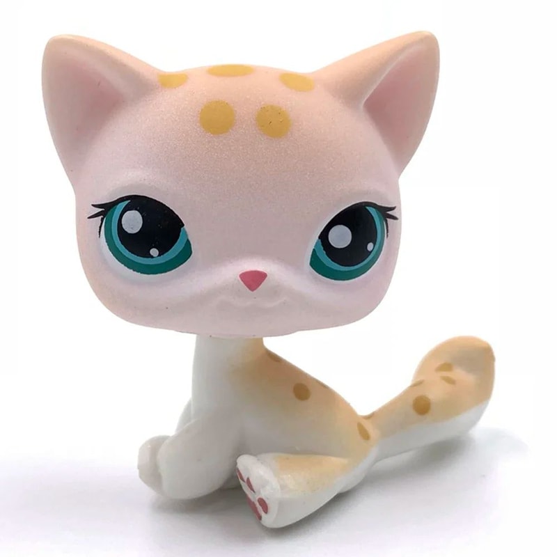 Mini LPS Bobblehead Figure ShortHair Kitten Collectible Mini Pet Toy 2