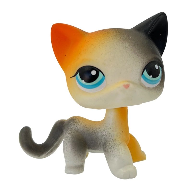 Mini LPS Bobblehead Figure ShortHair Kitten Collectible Mini Pet Toy 7