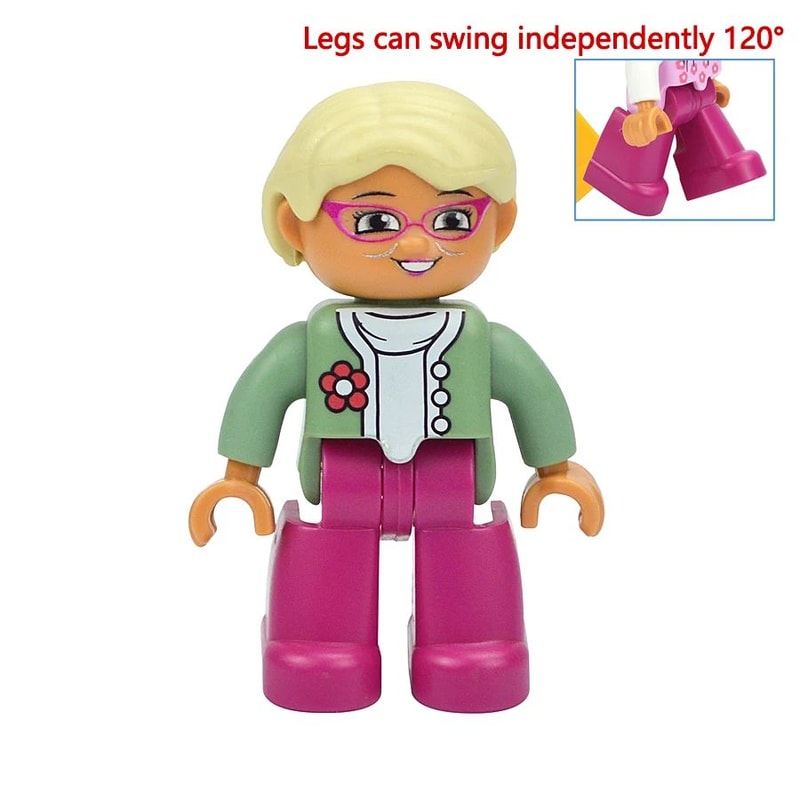 Premium Family Block Figures Compatible Brick Toy Set Large Building Block Figures For Kids Inclu 5