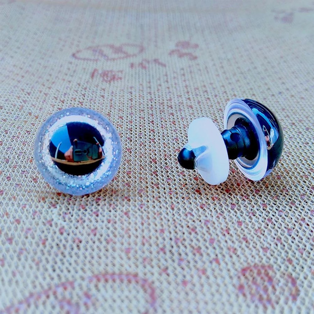 Premium Assorted 3D Plastic Glitter Safety Eyes Crochet Amigurumi Toy Doll Making Kit 20 Pcs Asso 7