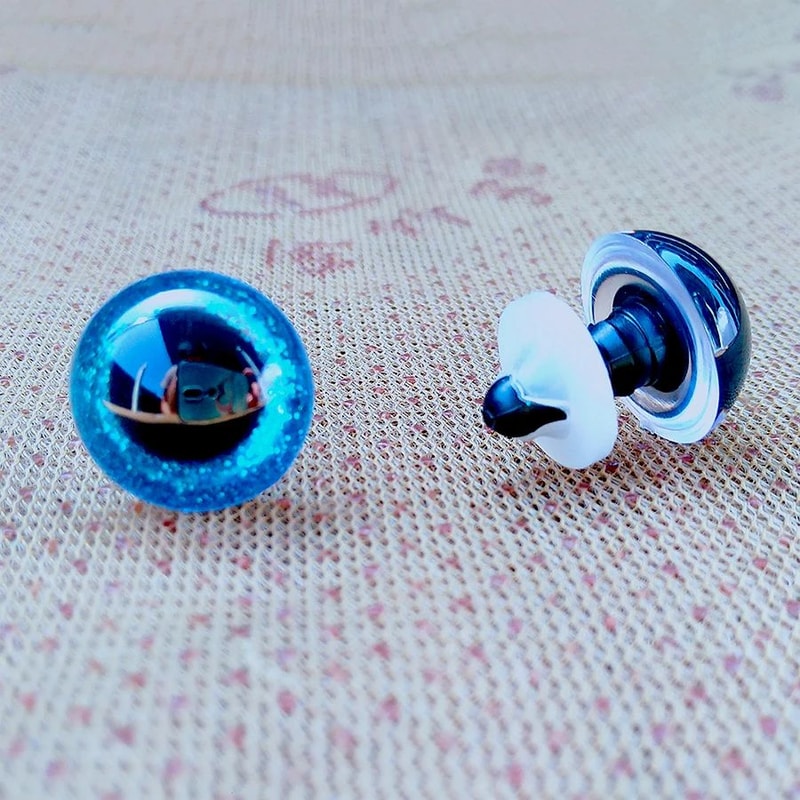 Premium Assorted 3D Plastic Glitter Safety Eyes Crochet Amigurumi Toy Doll Making Kit 20 Pcs Asso 12