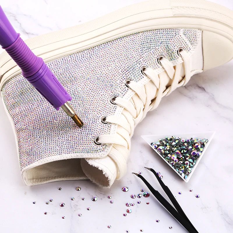 Premium Crystal Hotfix Rhinestones Clear AB Flatback IronOn Sparkle Stones For Clothes DIY 2