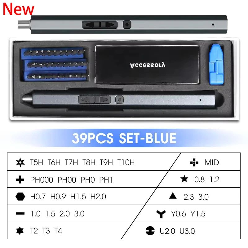 Cordless Electric Screwdriver Pro Kit Precision Screwdriver Set With Magnetic Screwdriver Bits USB 6