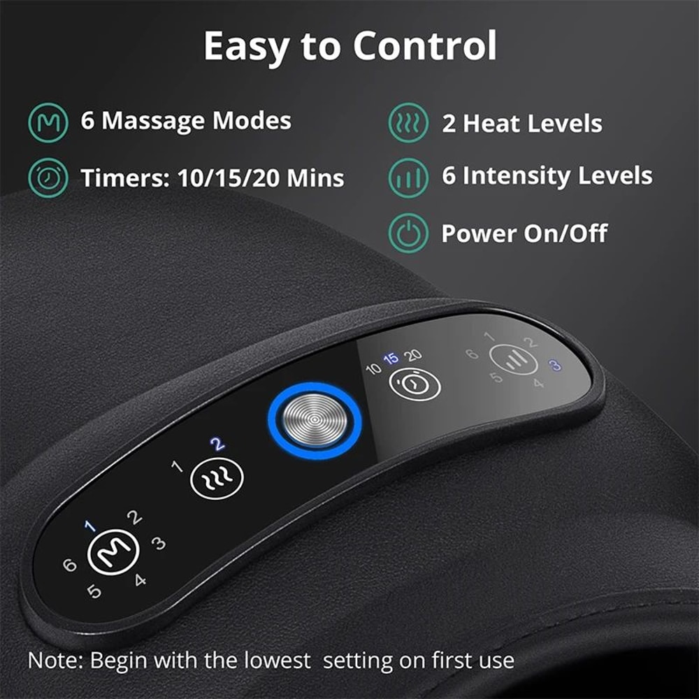 Premium Air Compression Heated Hand Massager For Arthritis Muscle Relief 1
