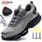 Mens HeavyDuty Safety Work Shoes Safety Work Shoes With AntiSmash Steel Toe AntiPuncture Work Boo 0