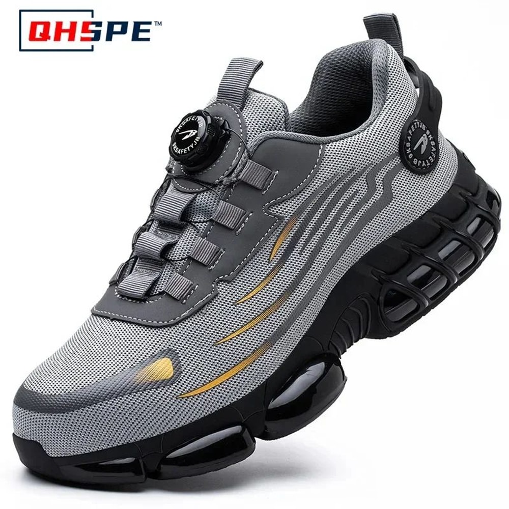 Mens HeavyDuty Safety Work Shoes Safety Work Shoes With AntiSmash Steel Toe AntiPuncture Work Boo 7
