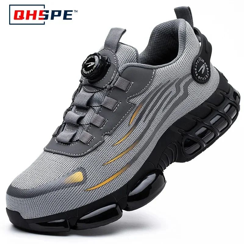 Mens HeavyDuty Safety Work Shoes Safety Work Shoes With AntiSmash Steel Toe AntiPuncture Work Boo 7