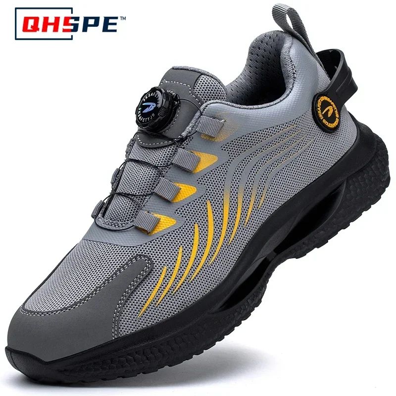 Mens HeavyDuty Safety Work Shoes Safety Work Shoes With AntiSmash Steel Toe AntiPuncture Work Boo 9