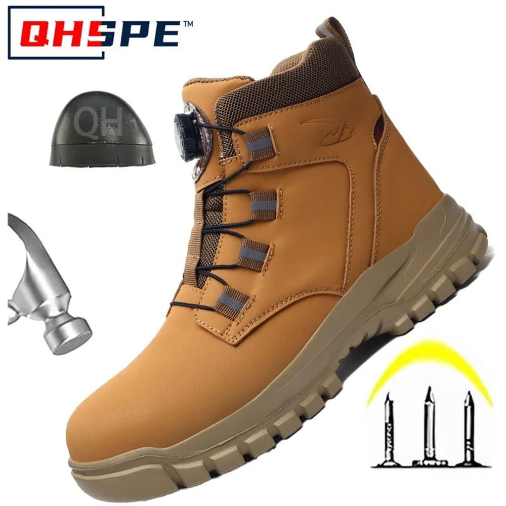 Mens HeavyDuty Safety Work Shoes Safety Work Shoes With AntiSmash Steel Toe AntiPuncture Work Boo 13
