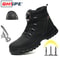 Mens HeavyDuty Safety Work Shoes Safety Work Shoes With AntiSmash Steel Toe AntiPuncture Work Boo 14