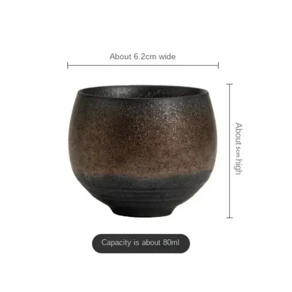 Japanese Handmade Stoneware Tea Cup Authentic Japanese Stoneware Tea Cup For Kung Fu Tea Cup Ritua 5