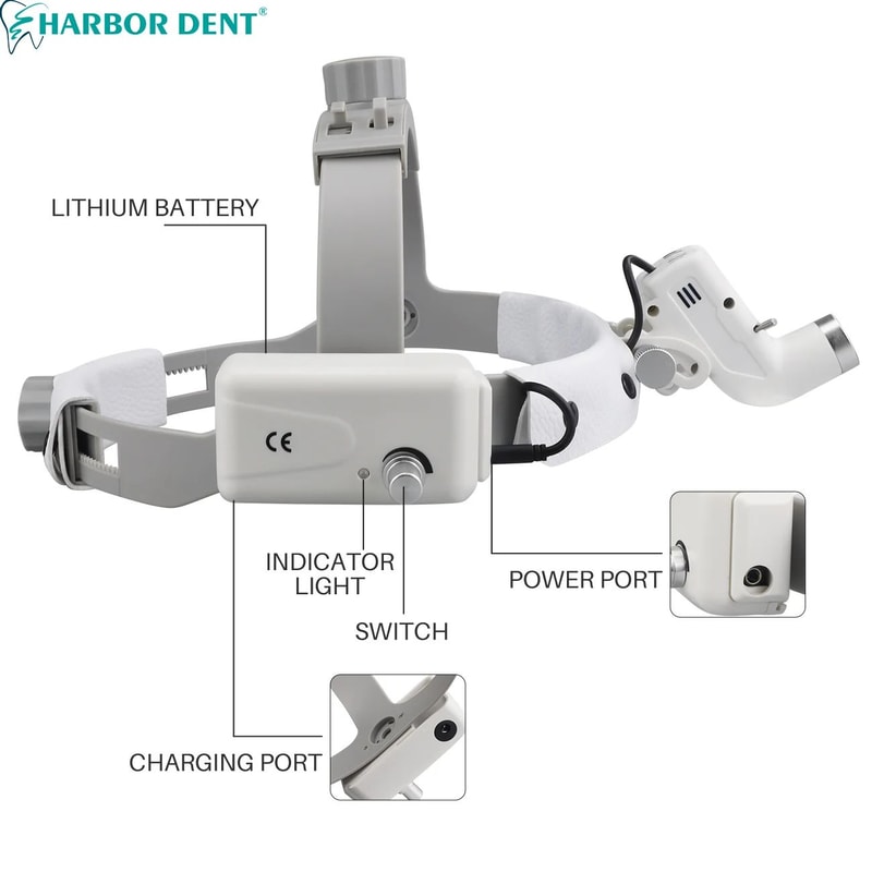 Premium Dental LED Headlight With Adjustable Brightness Dental Lamp Precision Spot Control 3