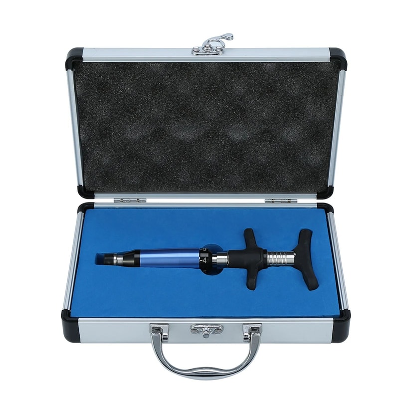 6Level Manual Chiropractic Adjusting Tool With 4 Heads Handheld Spine Posture Massager 6