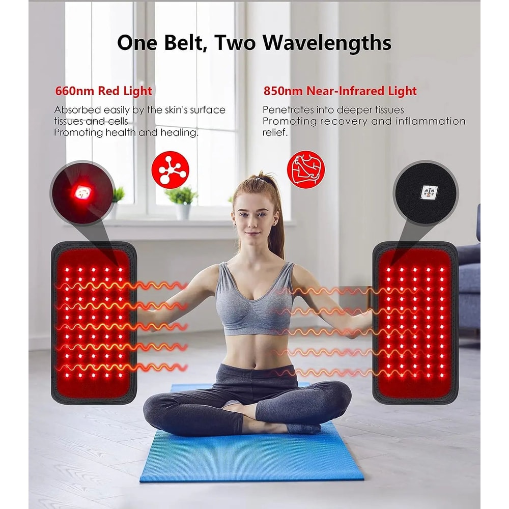 Advanced Red Infrared Light Therapy Belt For Waist Slimming Pain Relief 4