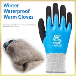 all-day grippro waterproof thermal work & garden gloves – heavy-duty winter protection