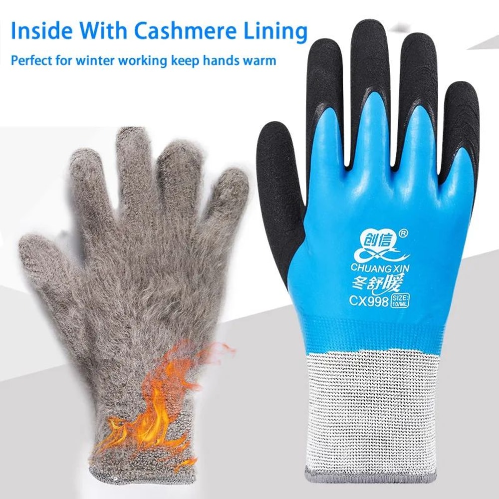 AllDay GripPro Waterproof Thermal Work Garden Gloves HeavyDuty Winter Protection 2