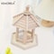 KEMORELA Woven Wooden Hanging Bird Feeder House For Outdoor Garden Decor 2
