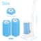 Disposable Toilet Brush Toilet Cleaning Wand Kit With 1836 Toilet Brush Replacement Heads And Long 5