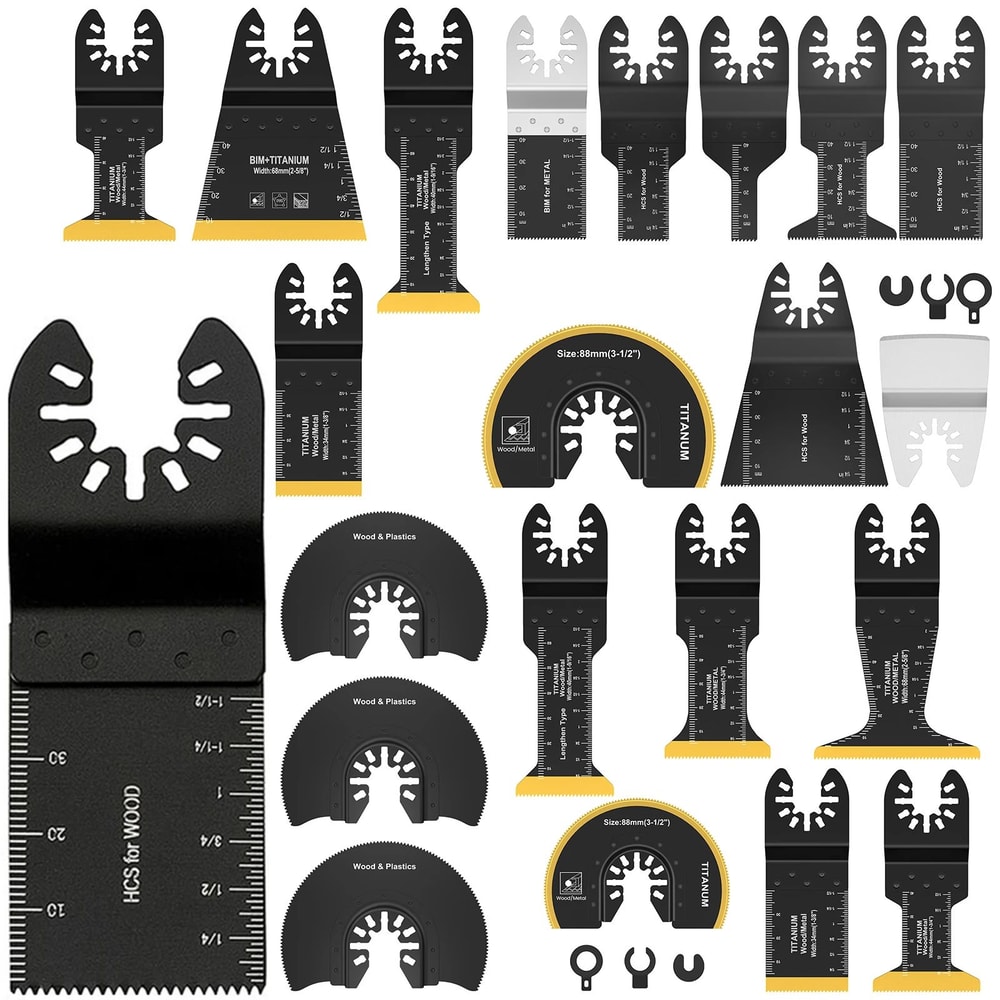 Universal Oscillating Saw Blades MultiMaterial QuickRelease Multi Tool Blade Set 0