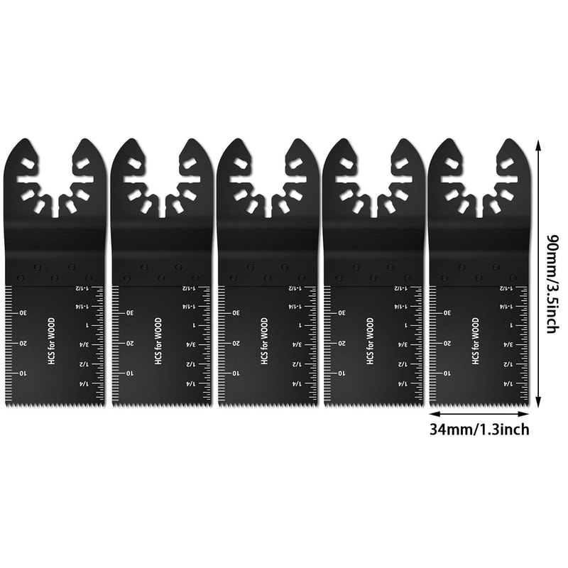 Universal Oscillating Saw Blades MultiMaterial QuickRelease Multi Tool Blade Set 7