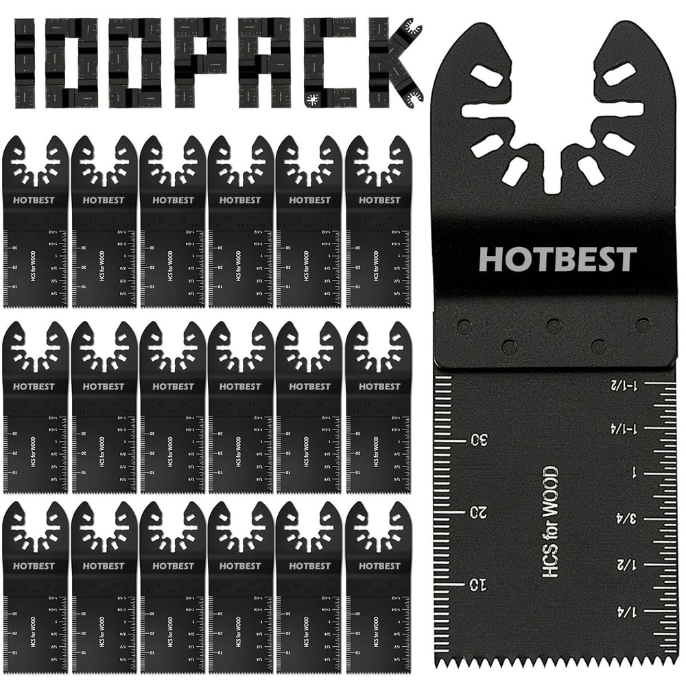 Universal Oscillating Saw Blades MultiMaterial QuickRelease Multi Tool Blade Set 9