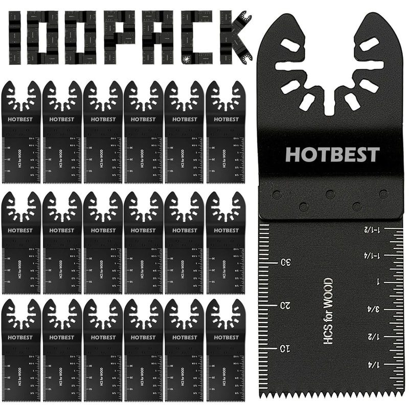 Universal Oscillating Saw Blades MultiMaterial QuickRelease Multi Tool Blade Set 9