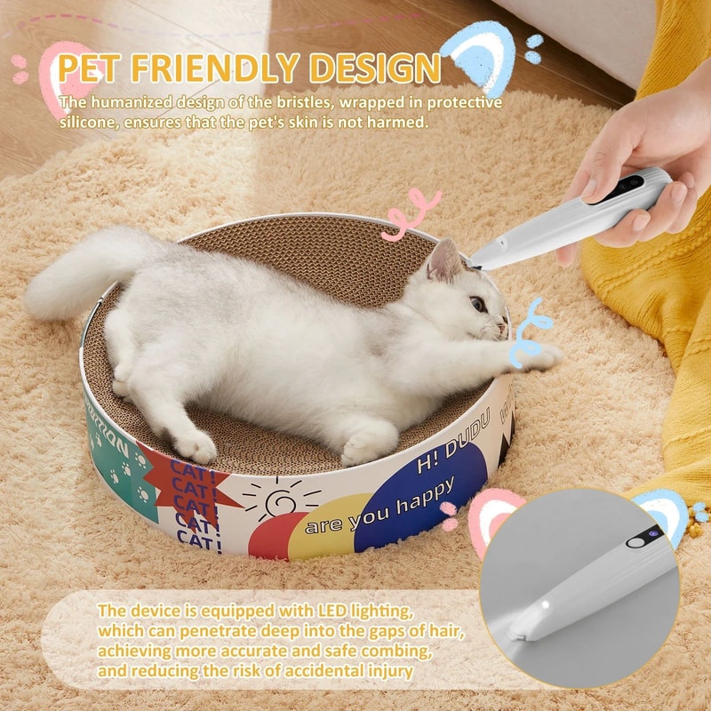 Quiet LED Dog Paw Trimmer Waterproof Cordless Pet Hair Clippers For Dogs Cats 2