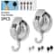 HeavyDuty Suction Cup Hooks 2Pack NoDrill Shower Kitchen Vacuum Hooks 0