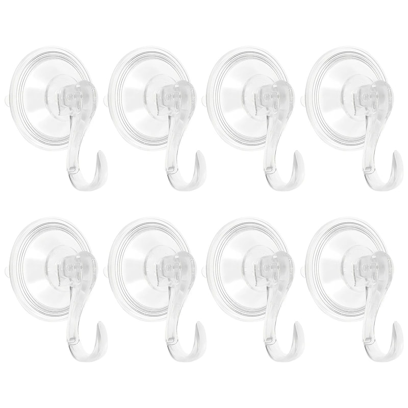 HeavyDuty Suction Cup Hooks 2Pack NoDrill Shower Kitchen Vacuum Hooks 14