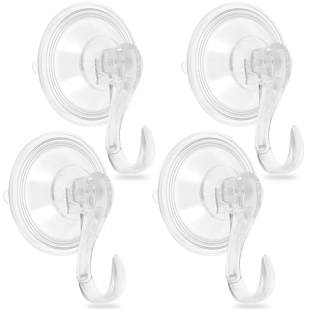 HeavyDuty Suction Cup Hooks 2Pack NoDrill Shower Kitchen Vacuum Hooks 6
