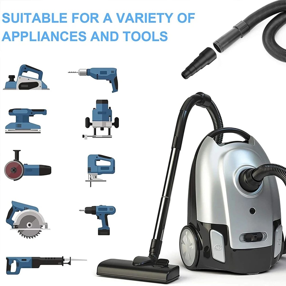 Universal Vacuum Hose Adapter Set MultiSize Vacuum Cleaner Hose Connector 2350mm 2