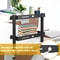 ClampOn 2 Tier Desk Shelf Organizer NoDrill Adjustable Metal Desktop Storage Rack 2