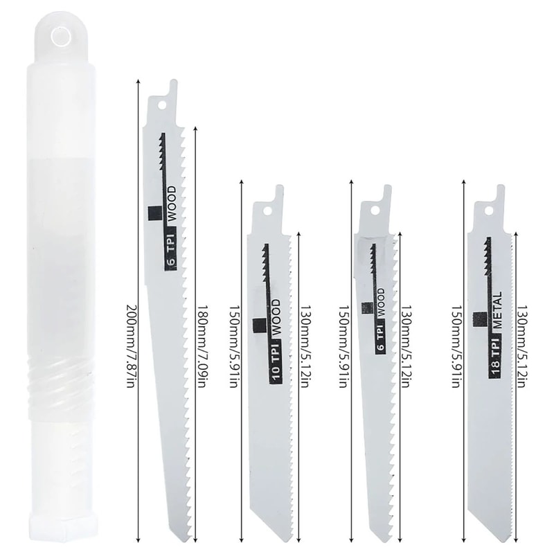 10Piece Universal Reciprocating Saw Blade Set For Wood Metal PVC FastCut Reciprocating Saw Blades 5