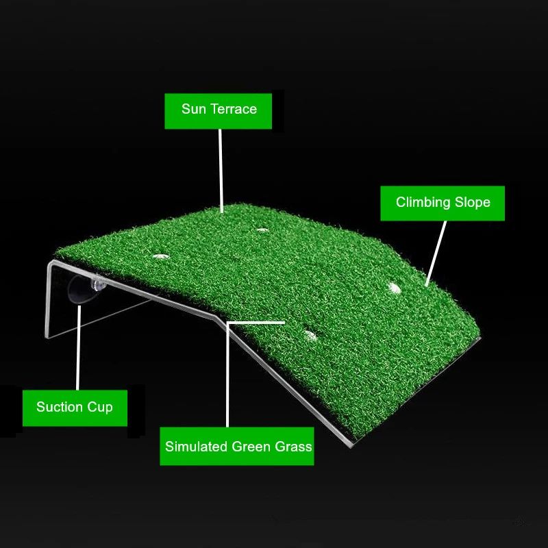 Turtle Grass Basking Platform With Suction Cups Floating Turtle Dock Ramp For Turtle Tanks 2