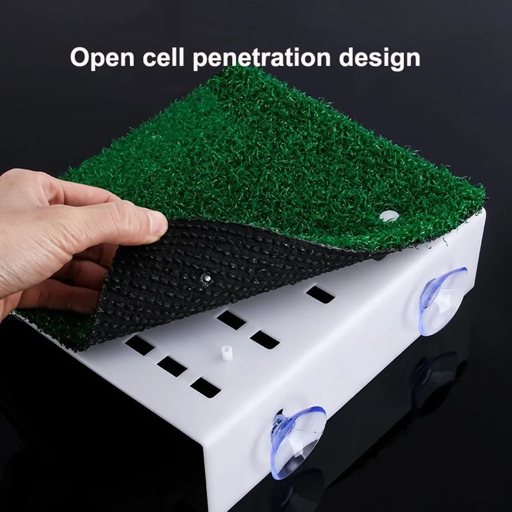 Turtle Grass Basking Platform With Suction Cups Floating Turtle Dock Ramp For Turtle Tanks 4