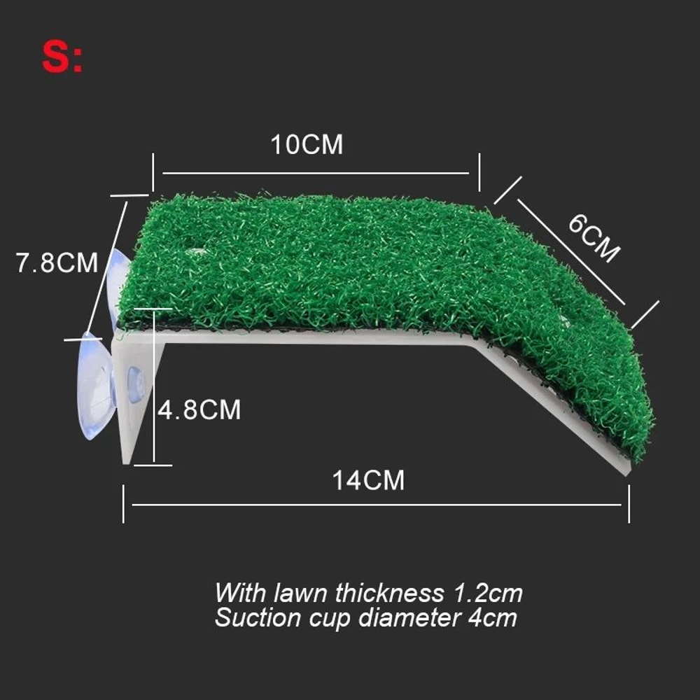 Turtle Grass Basking Platform With Suction Cups Floating Turtle Dock Ramp For Turtle Tanks 6