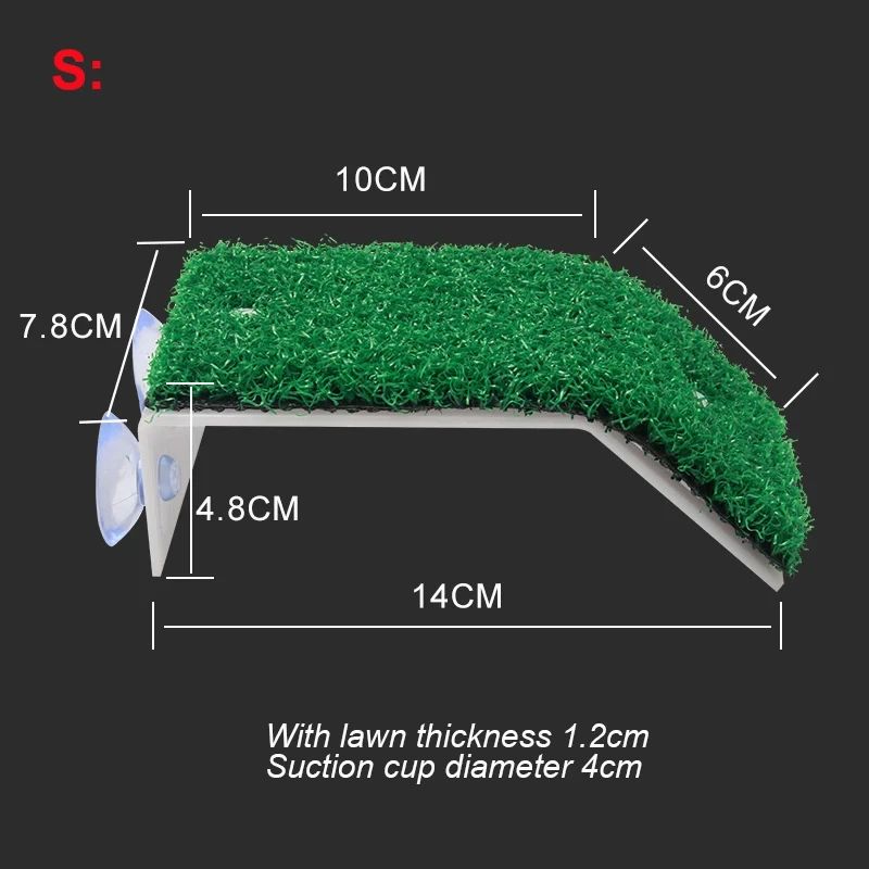 Turtle Grass Basking Platform With Suction Cups Floating Turtle Dock Ramp For Turtle Tanks 6
